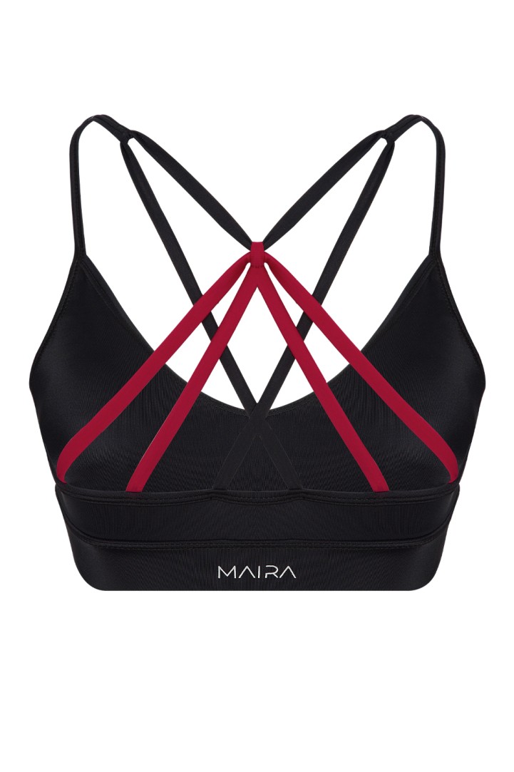Aria ECONYL® Black Sport Bra & Bikini Top Aria ECONYL® Black Sport Bra & Bikini Top