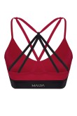 Aria ECONYL® Claret Red Sport Bra & Bikini Top Aria ECONYL® Claret Red Sport Bra & Bikini Top