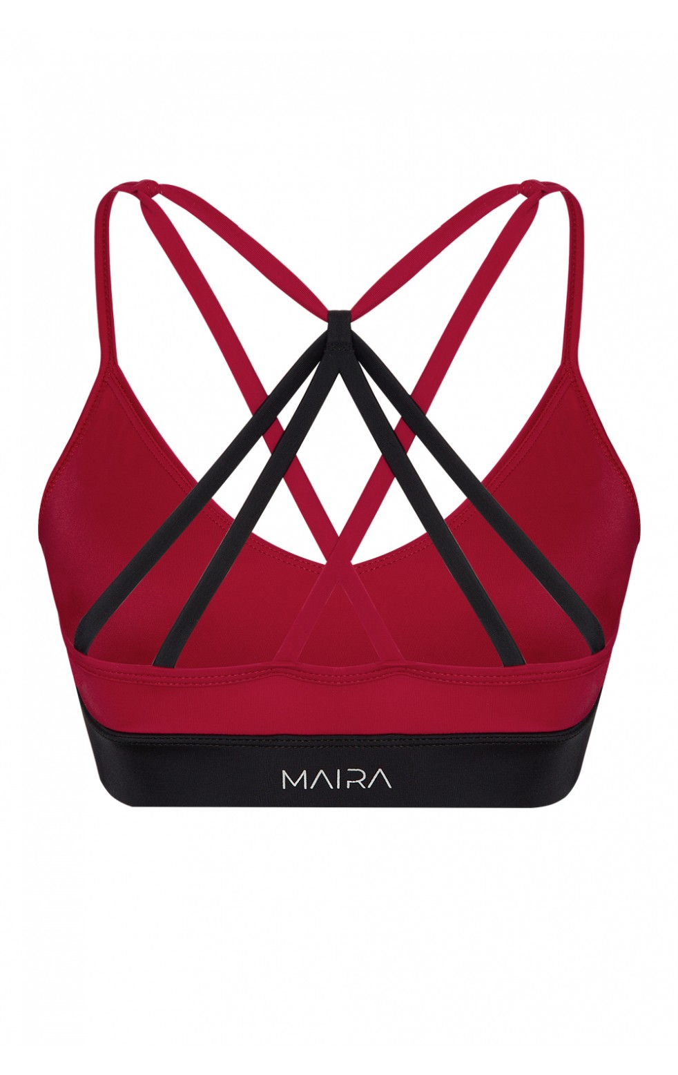 Aria ECONYL® Claret Red Sport Bra & Bikini Top
