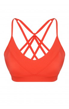 Aria ECONYL® Orange Sport Bra & Bikini Top