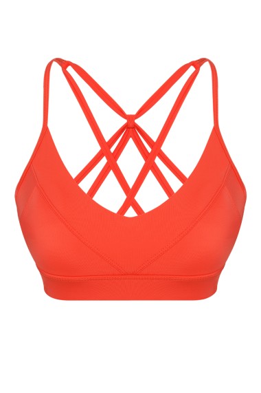 Aria ECONYL® Orange Sport Bra & Bikini Top
