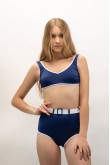 Ava Two-Tone ECONYL® Navy Bikini Ava Two-Tone ECONYL® Navy Bikini