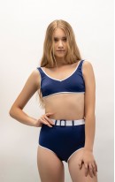 Ava Two-Tone ECONYL® Navy Bikini