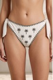 Nova Embroidered Palm Bralette Green Bikini