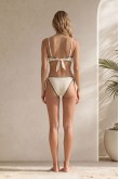 Nova Embroidered Palm Bralette Green Bikini