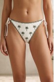 Nova Embroidered Palm Triangle Green Bikini