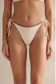 Nova Embroidered Triangle Burgundy Bikini