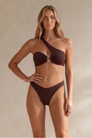Terra One Shoulder Earth Brown Bikini