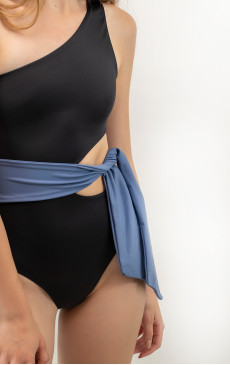 Naomi ECONYL® Black & Blue Swimsuit