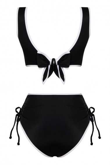 Arni Ruched Cutout ECONYL® Black Swimsuit
