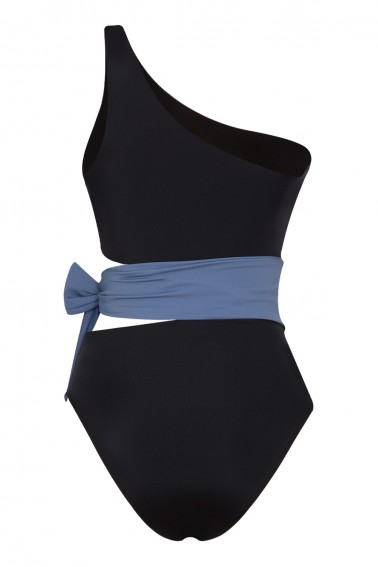 Naomi ECONYL® Black & Blue Swimsuit