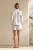 Stella Palm Embroidered Green Short