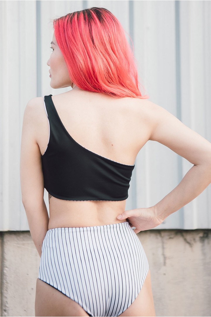 Asia One Shoulder ECONYL® Top Reversible Asia One Shoulder ECONYL® Top Reversible